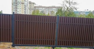 Купить распашные ворота из штакетника Щелково, цена от 2762 руб.