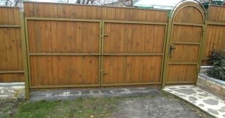 Купить распашные ворота деревянные Щелково, цена от 2762 руб.